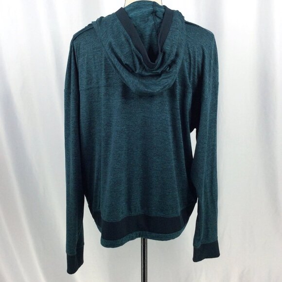 Mondetta Pullover Hoodie Top Womens Size Large Teal Lightweight Running Hiking - Picture 6 of 10